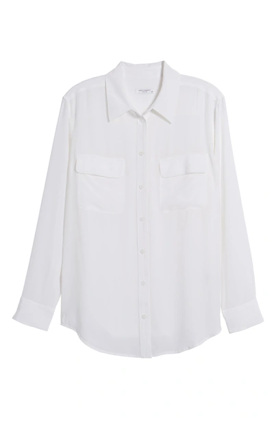 Shop Equipment 'signature' Silk Shirt In Bright White