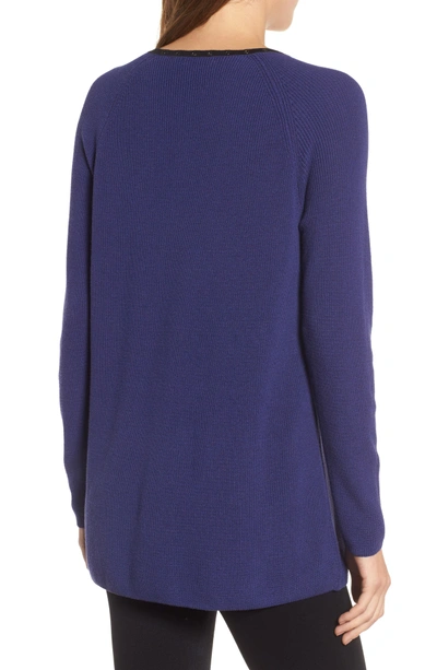 Shop Nic + Zoe A Little Edge Top In Electric Blue