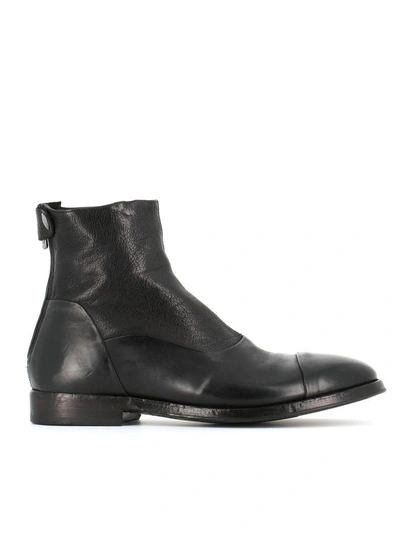 Shop Alberto Fasciani Ulisse 1000 Back Zip Ankle Boots In Black