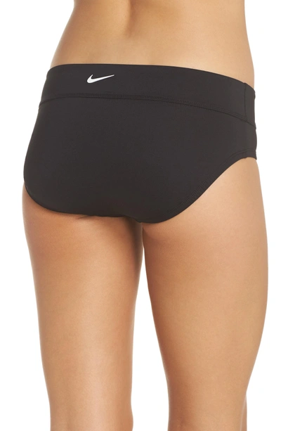 Shop Nike Full Bikini Bottoms In Black