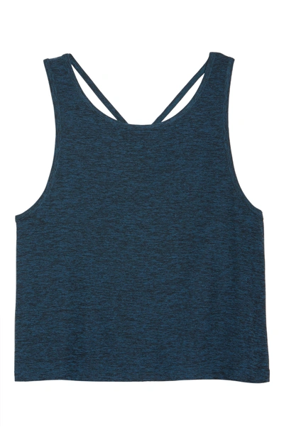 Shop Beyond Yoga Weekend Traveler Crop Tank In Black-sapphire