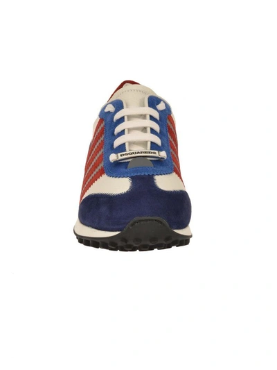 Shop Dsquared2 Leather Sneaker In Multi