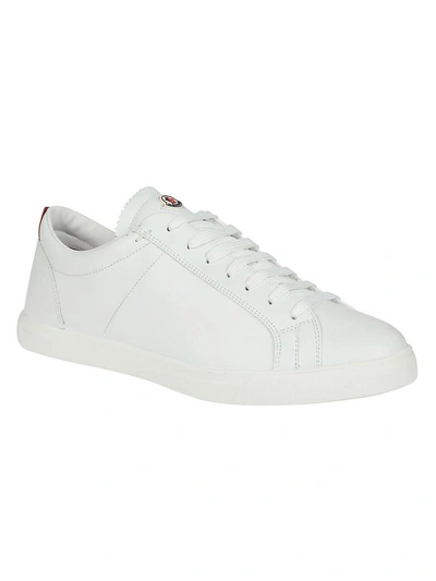 Shop Moncler Low-top Sneakers In Bianco