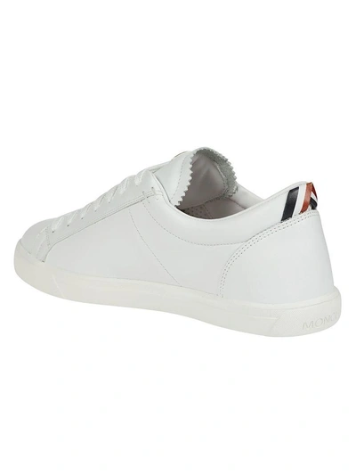 Shop Moncler Low-top Sneakers In Bianco