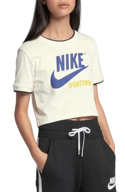 Shop Nike Sportswear Crop Top In Sail