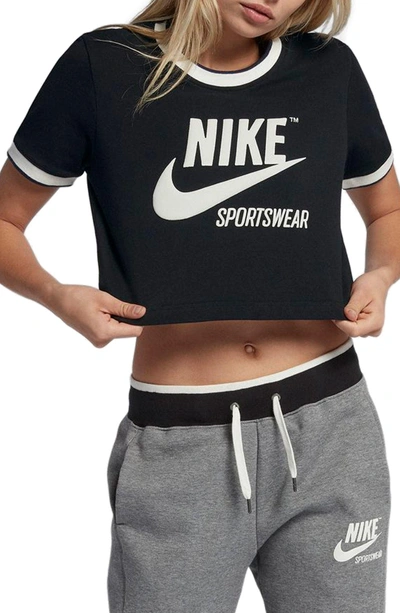 Shop Nike Sportswear Crop Top In Black