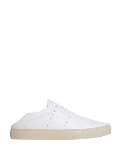 Shop Givenchy Urban Street Foldable Leather Sneakers In Bianco