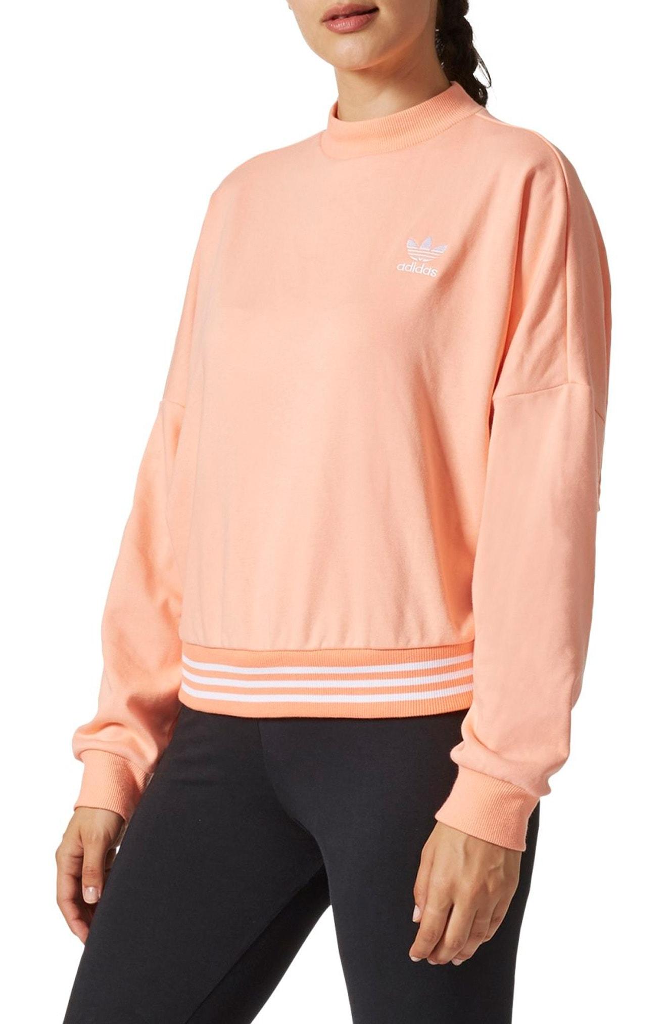 peach adidas sweater