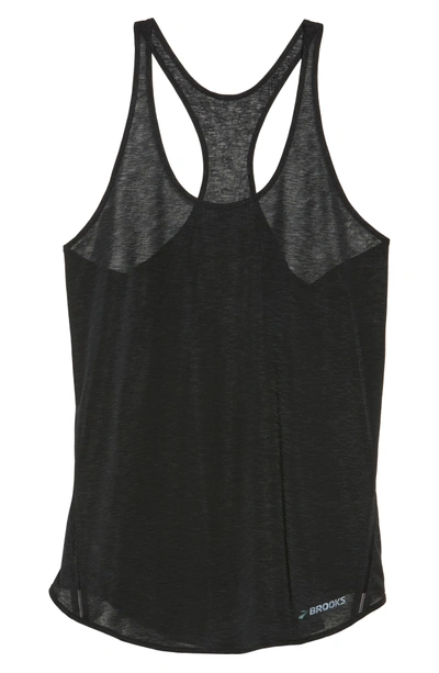 Shop Brooks Ghost Drilayer Racerback Tank In Black