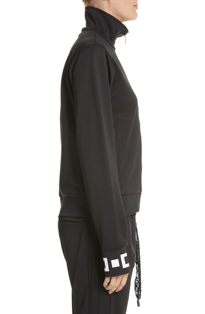 Shop Proenza Schouler Pswl Jersey Track Jacket In Black