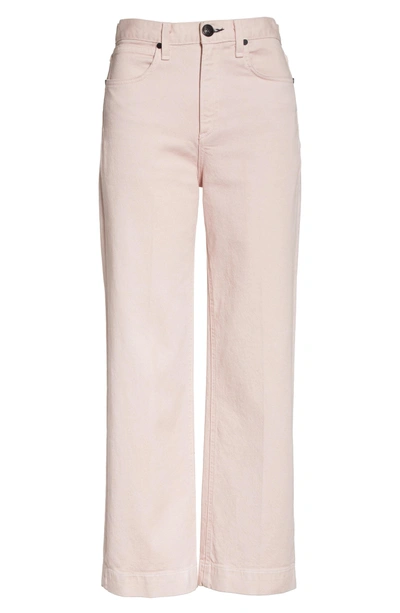 Shop Rag & Bone Justine High Waist Trouser Jeans In Blush Twill