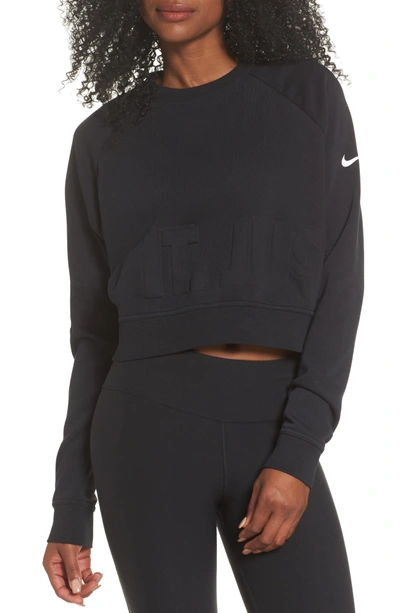 Nike Women's Versa Cropped Training Shirt, Black | ModeSens