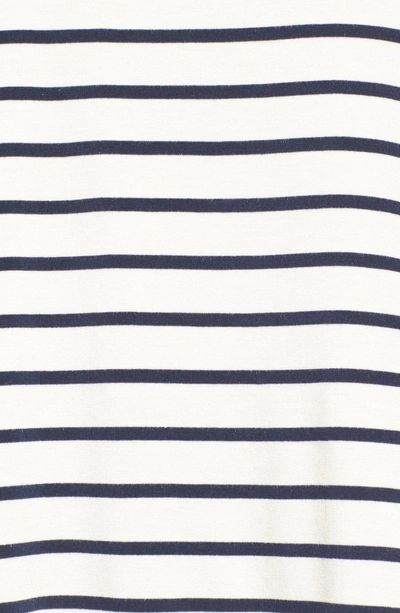 Shop Amour Vert Paola High/low Tee In Marine Stripe