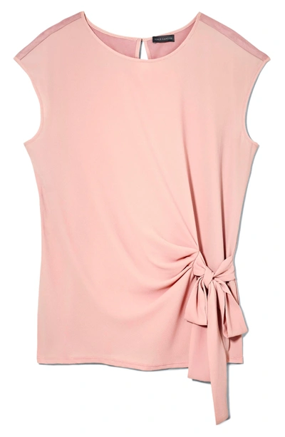 Shop Vince Camuto Tie Front Blouse In Wild Rose