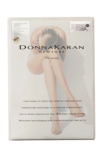 Shop Donna Karan The Nudes Control Top Pantyhose In Charcoal
