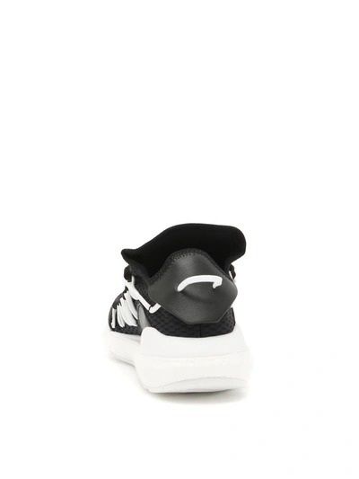 Shop Y-3 Kusari Sneakers In Cblack/cblack/cwhite|nero