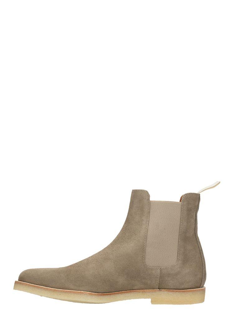 Common Projects Taupe Suede Chelsea Boots | ModeSens