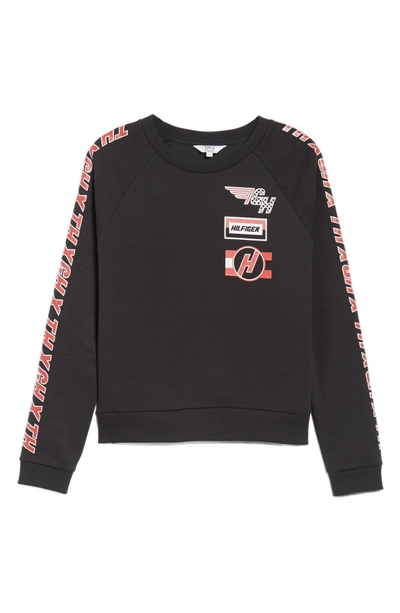 Shop Tommy Jeans X Gigi Hadid Team Sweatshirt In Black Beauty