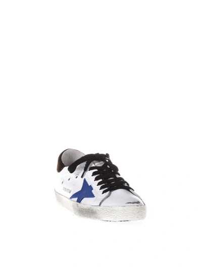 Shop Golden Goose Superstar Suede & Leather Sneakers In White-bluette