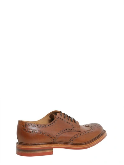 Shop Loake Worton Wingtip Derby In Brown