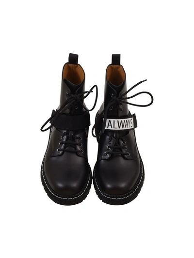 Shop Valentino Combat Boots Always In Black