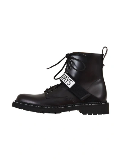 Shop Valentino Combat Boots Always In Black