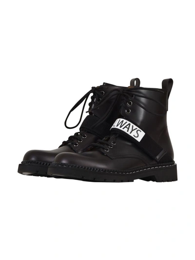 Shop Valentino Combat Boots Always In Black