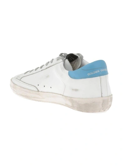 Shop Golden Goose Superstar Sneaker In White-blue-ice Star