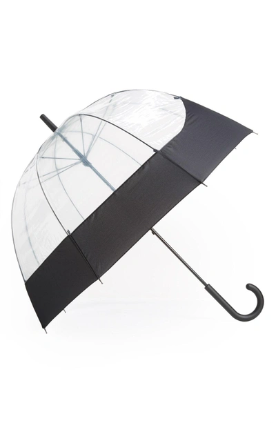 Shop Hunter 'moustache' Bubble Umbrella - Black