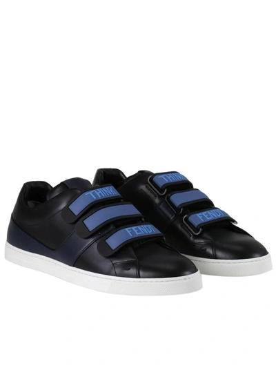 Shop Fendi Sneakers Shoes Men  In Black