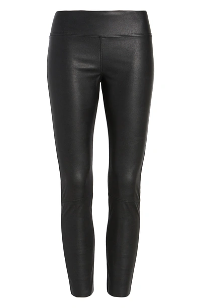 Shop David Lerner Gemma High Waist Faux Leather Leggings In Black