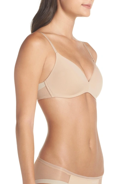 Shop Calvin Klein Wireless Contour Bra In Bare