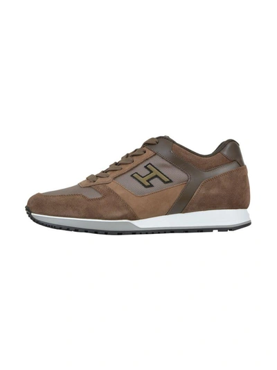 Shop Hogan Sneaker H321 In Beige
