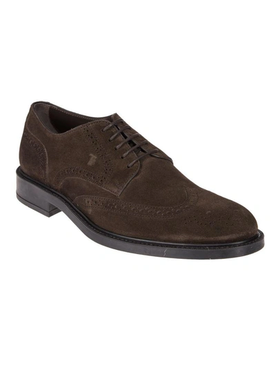 Shop Tod's Casual Oxford Shoes In Brown