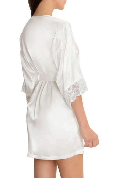 Shop In Bloom By Jonquil Satin Robe In Ivory
