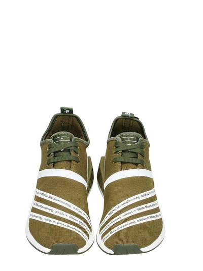 Shop Adidas X White Mountaineering Nmd R2 Fabrical Technic Green Sneakers