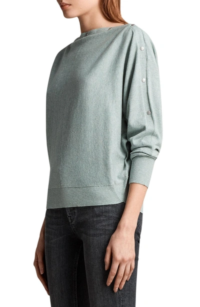 Shop Allsaints Elle Sweater In Mint Green