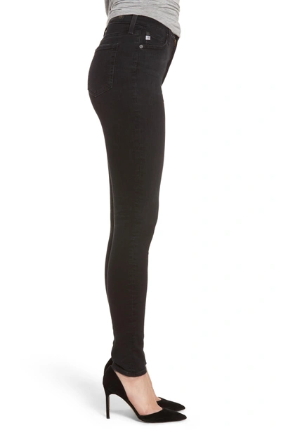Shop Ag Mila High Rise Skinny Jeans In 03 Years Black Obsidian