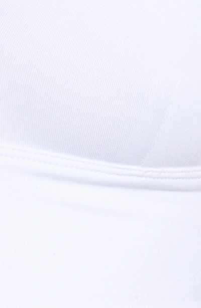 Shop Alo Yoga Deluxe Sports Bra In White