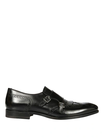 Shop Henderson Monk-fringed Loafers In Black