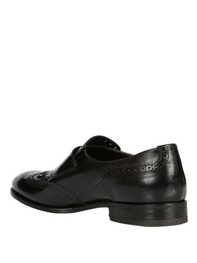 Shop Henderson Monk-fringed Loafers In Black