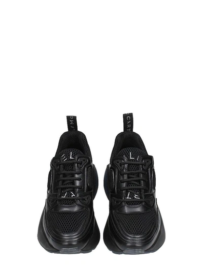Shop Stella Mccartney Eclypse Black Leather Sneakers