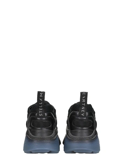 Shop Stella Mccartney Eclypse Black Leather Sneakers