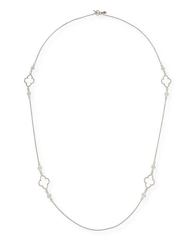 Shop Armenta New World Scroll Station Necklace, 36" In Silver