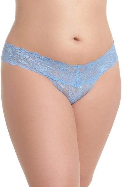 Shop Cosabella Never Say Never Cutie Thong In Jewel Blue