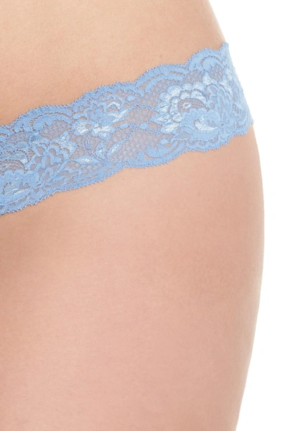 Shop Cosabella Never Say Never Cutie Thong In Jewel Blue