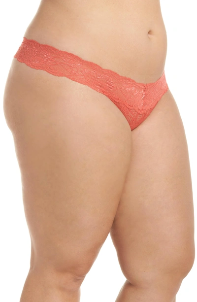 Shop Cosabella Never Say Never Cutie Thong In Moroccan Rose