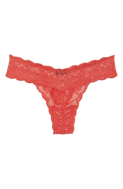 Shop Cosabella Never Say Never Cutie Thong In Moroccan Rose