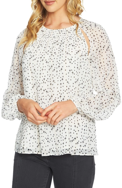 Shop 1.state Cutout Pintuck Blouse In Antique White