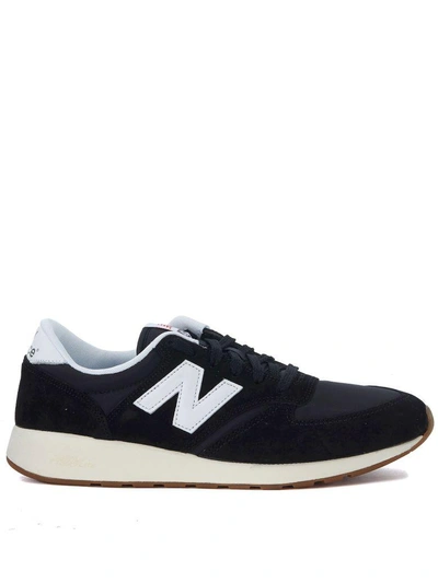 Shop New Balance Sneaker  420 In Black Suede And Mesh In Nero